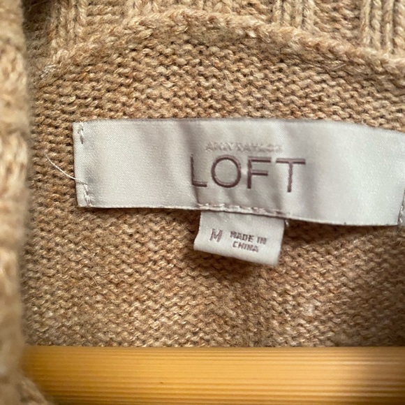 Loft Cowl Neck Sweater Size M - Picture 3 of 5